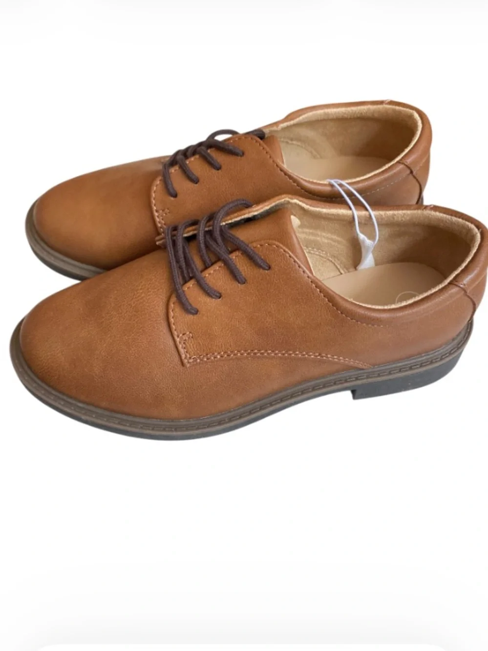 Cat & Jack Tan Lace Up Loafers NWT Size 2